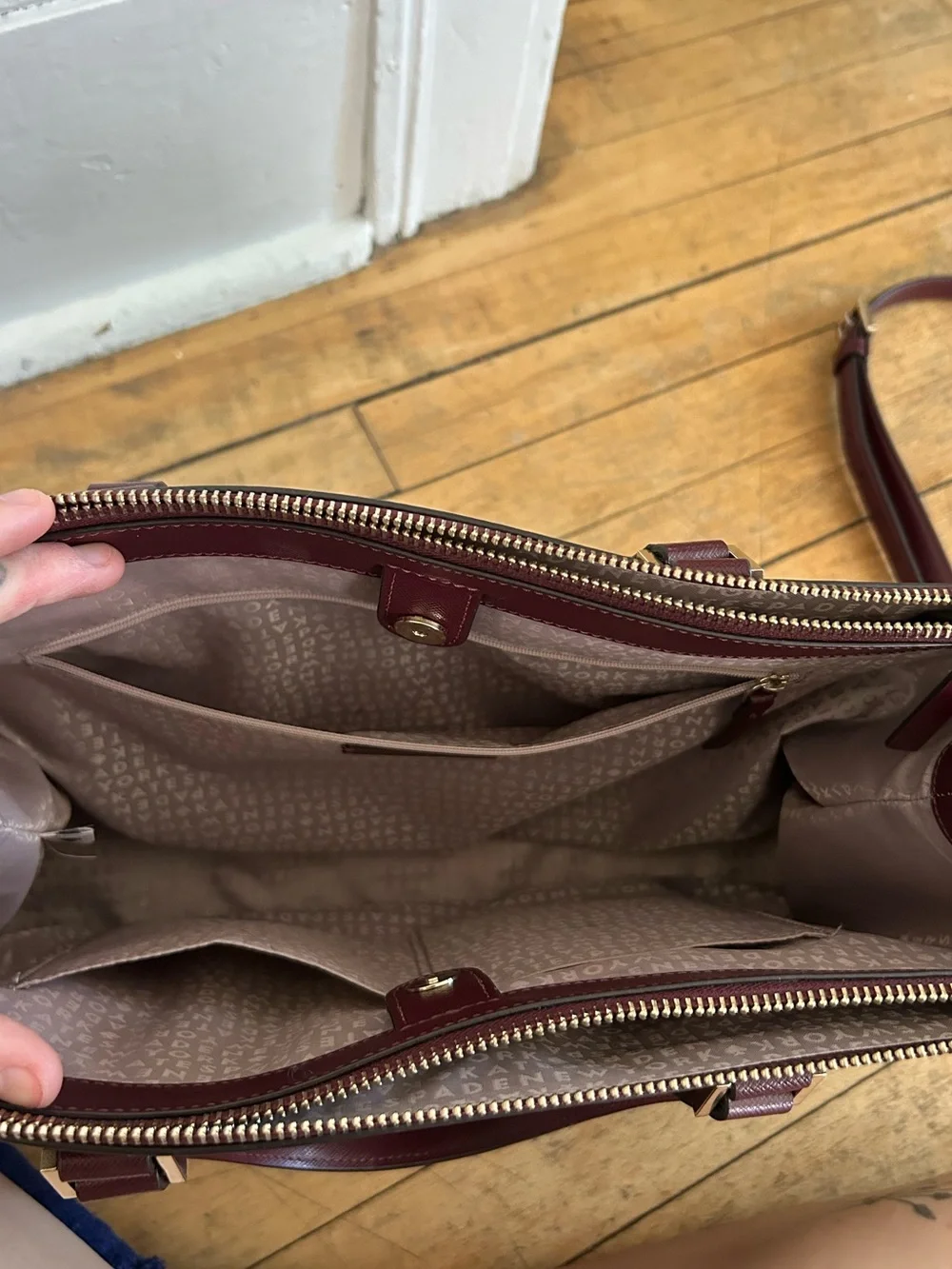 Kate Spade Burgundy Tote